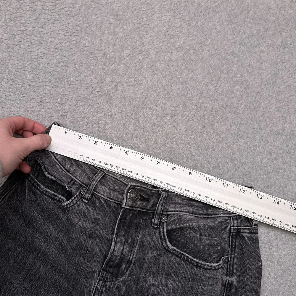 American Eagle 90s Bootcut Jeans Womens 4 SHORT Gray Denim 100%‎ Cotton Mid-Rise